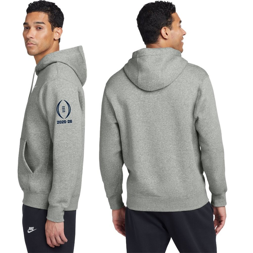 Ole Miss College Playoffs Nike Club Fleece Pullover Hoodie HEATHER GRAYRebels - Picture 2 of 5